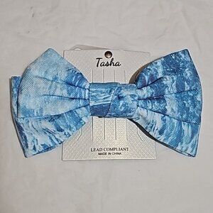 Tasha Big Blue Hair Bow New